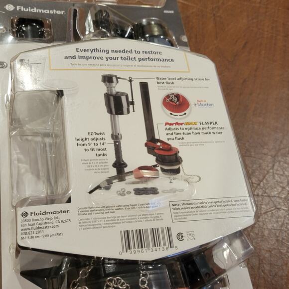 Fluidmaster Universal All-In -One Toilet Repair Kit New sealed - Picture 12 of 14